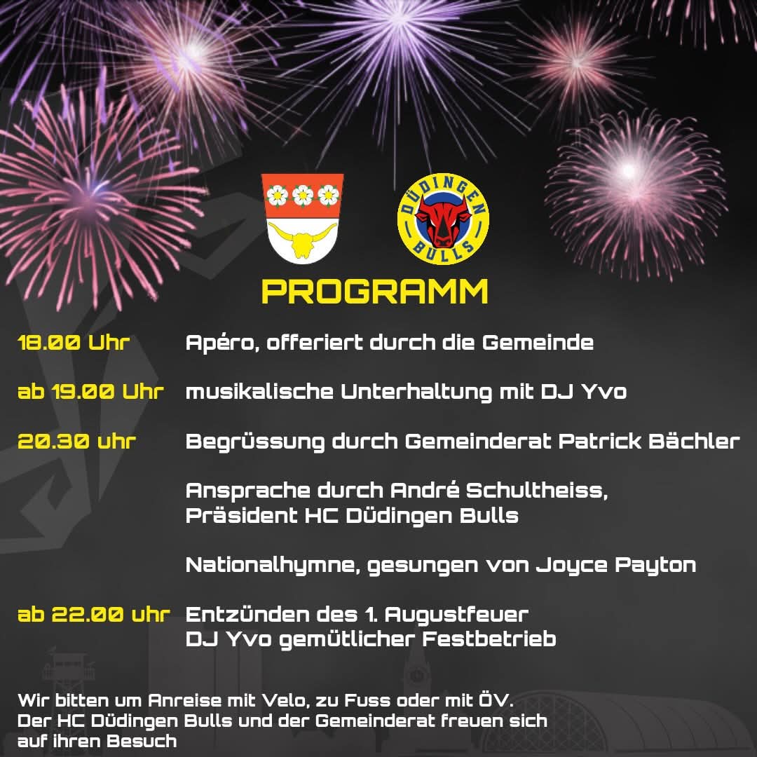 Programm der Bundesfeier am 1. August